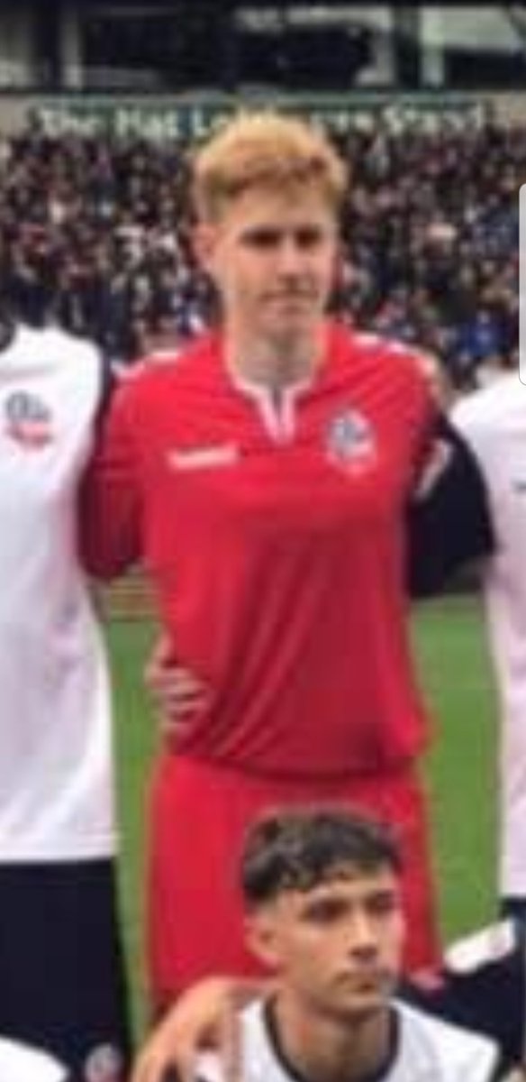 pattfurey's tweet photo. I dont know if you can see properly but him, right there, in the red, yeah hes England number 1 #bwfc https://t.co/3lmLBVz8l7