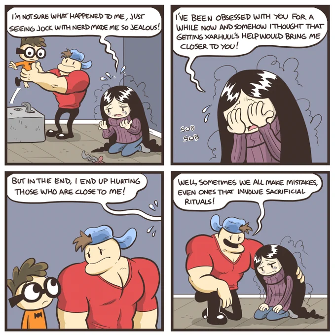 Nerd and Jock Ep 59 

Finally getting back at it! I've been feeling little burned out lately. Hopefully you guys aren't too out of loop with the story, but soon we are done with this arc! Only 1 episode left after this! 