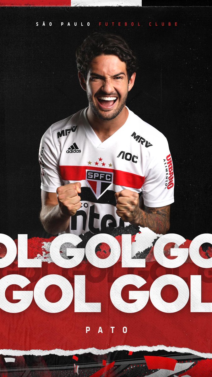SaoPauloFC's tweet photo. 2T | ⏱ 4min: GOOOOOOOOOOOOOOOOOOOOOOOOL. Pato marcou gol e empatou o jogo após cobrança de escanteio! #SPFCxSAN (1-1) 

#VamosSãoPaulo 🇾🇪 https://t.co/1MmqhcmfwF