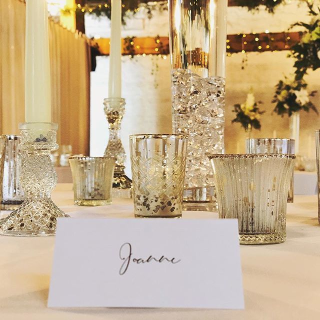 E A S T  R I D D L E S D E N  H A L L 💖
Today we helped style a beautiful vow renewal service @eastriddlesdenhallweddings
💫
We added lots of different styles of votives and candle holders around the centrepieces along with these gorgeous calligraphy … ift.tt/2MPXKLI