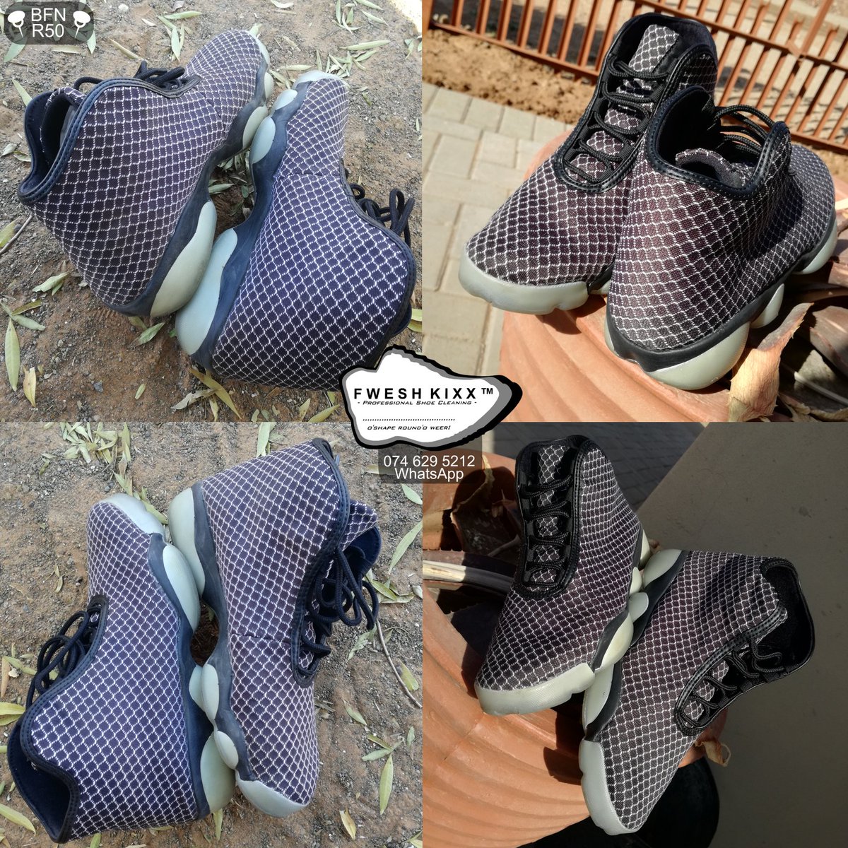 LTBoikanyo's tweet photo. #FweshKixx
Your only Bloem based professional shoe๐ cleaning company.Bring all your dirty shoes& we'll deliverโ
Call 061 405 2818 for Booking๐
Whatsapp 074 629 5212๐ฒ ~O'Shape Round'O Weer!~
#Jordans #BloemTwitter #kovsiefm #motheofm #cutfm #ufsweb #TheQueenMzansi #SkeemSaam https://t.co/OiAXQGN6It