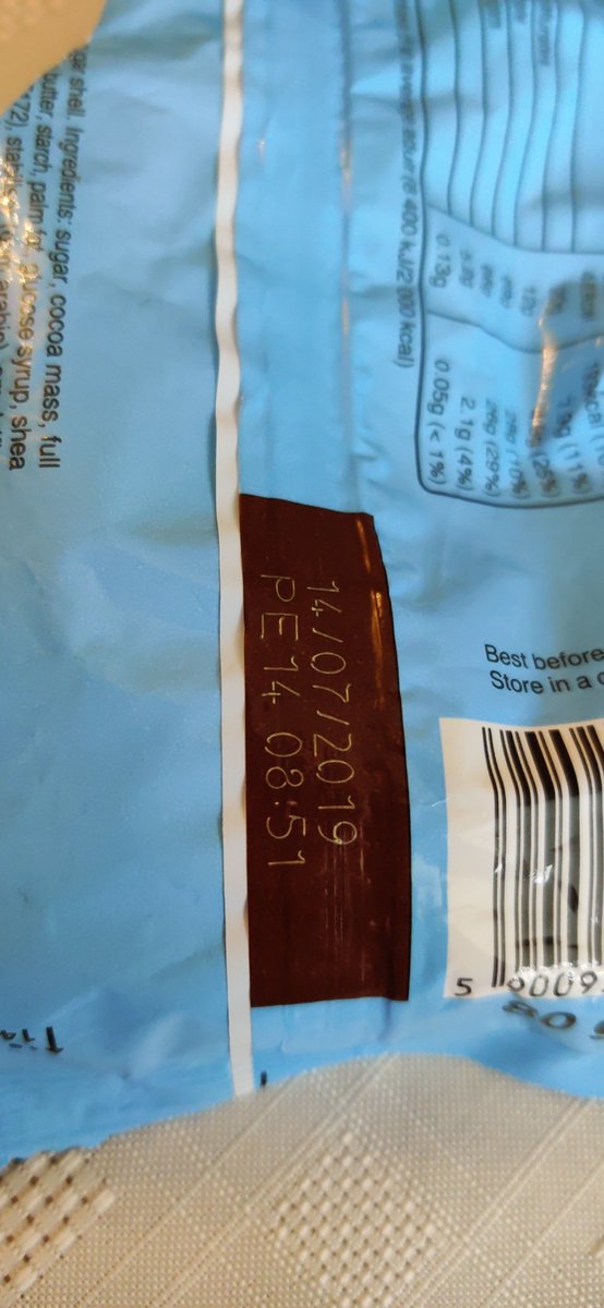 PeterStrachan01's tweet photo. @AsdaServiceTeam Nice to be selling out of date chocolate? Still going to eat it but this shouldn't be allowed! https://t.co/tHkZ7Ha8k4