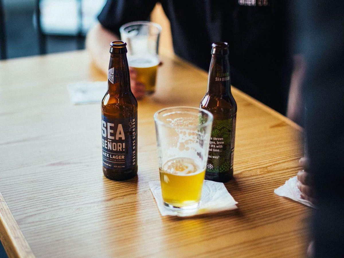 Is your glass half empty or half full? Either way, good thing we brought an extra 6 pack... #SDBeer #SeaSenor #salud