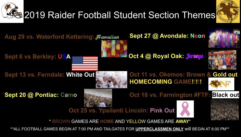 ⚠️🏈FOOTBALL SEASON IS BACK🏈⚠️GET READY TO GET ROWDY RAIDERS‼️‼️RT‼️‼️