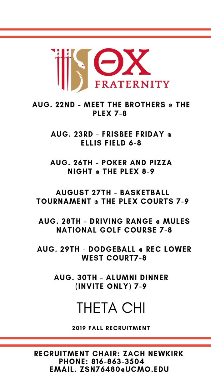 Starting the semester with a bang. We have a ton of events planned and some giveaways to be announced soon! #rushthetachi