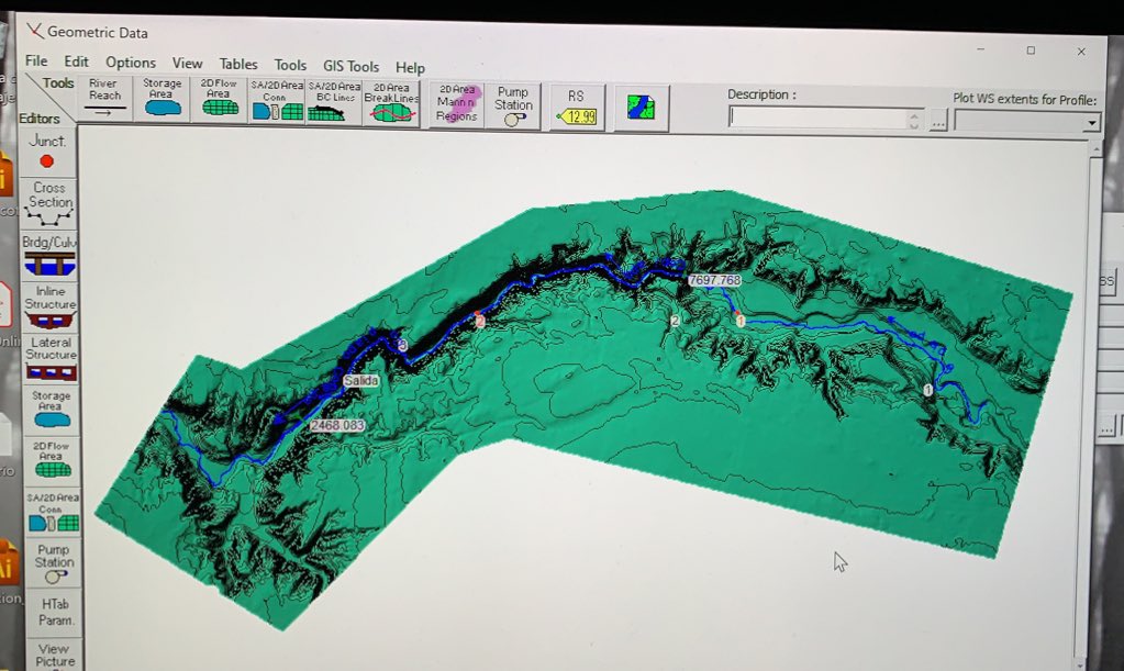 tatianuskaya's tweet image. Por que me meteré yo en estos líos.... #HECRAS #modelización #paleofloods #paleoinundaciones #Angostura #Copiapo #Atacama #Chile #COPIFLOOD