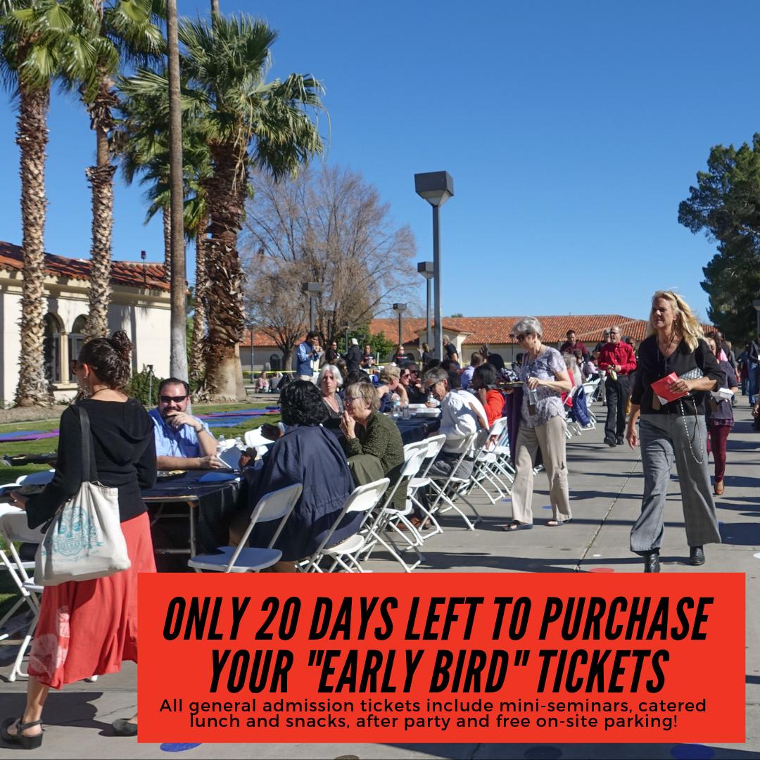 tedxtucson's tweet photo. Have you purchased your “early bird” tickets yet? There’s only 20 days left to purchase your entry at $75 ($90 at the door). Get yours at https://t.co/6wGpsDdTBV
#TEDxTucson #TEDx #TED #TEDTalks #TucsonArizona #TucsonEvents https://t.co/p33eu90Wz7