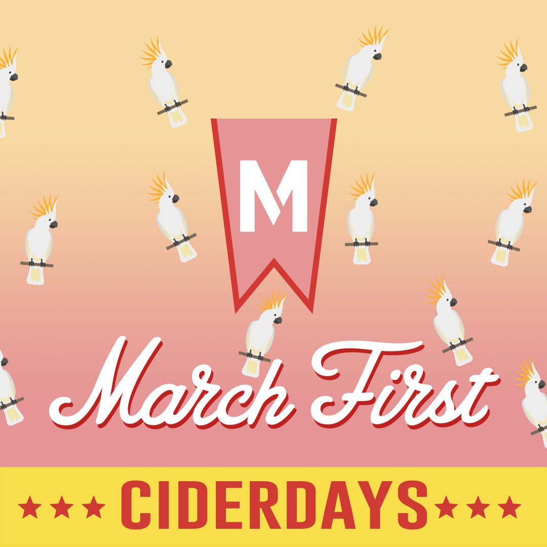marchfirstbrew's tweet photo. Check out these Ciderdays shirts that will be available Monday during the release! These are super limited edition and will go fast! Join us Monday starting at 4 for our delicious strawberry lemonade cider!
#M1brew #cincycider #ohiocider #drinklocal #Cincinnati #ciderdays https://t.co/K8WDiKV6Iy