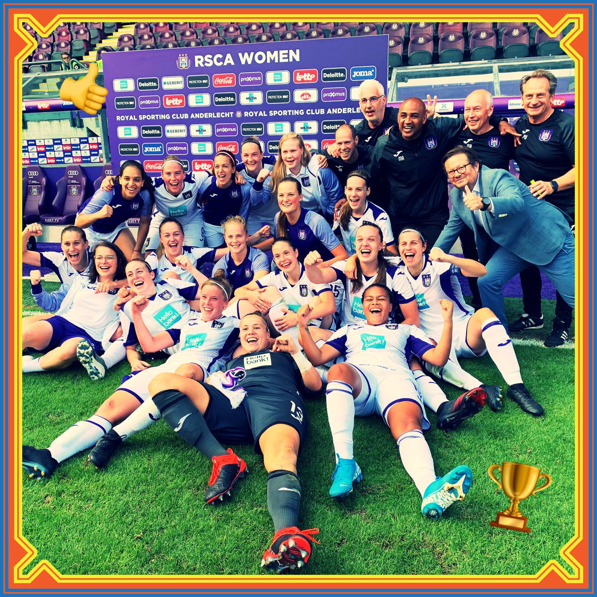 CouckeMarc's tweet photo. Bravo aan de Rsca vrouwen! Paok-linfield werd 2-3, dus nog 1 puntje nodig tegen linfield voor de 1/16e finales van de CL!!
💜💜💜
Bravo aux femmes @rscanderlecht , un point à prendre pour les 1/16ieme de la CL!! https://t.co/jCK1LTqcG1