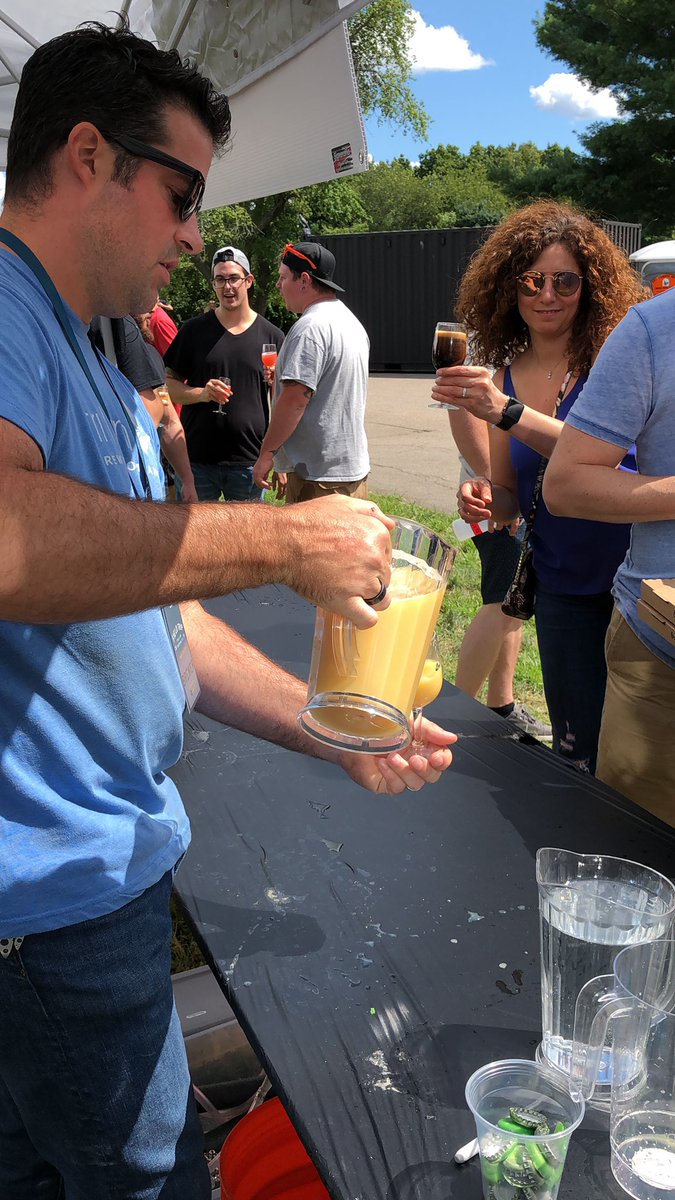 TrilliumFT's tweet photo. JC is pouring Max Headroom outside in the Timed Tappings tent! https://t.co/UAHe7i2QMu