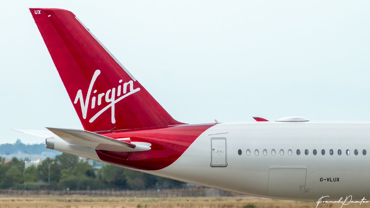Frenchpainter's tweet photo. First #Airbus #A350-1000 for Virgin Atlantic (Red Velvet - msn 274) leaving #Toulouse for #London Gatwick tonight. 🇬🇧 ✈️ #AvGeek https://t.co/rlWroqK5Sz