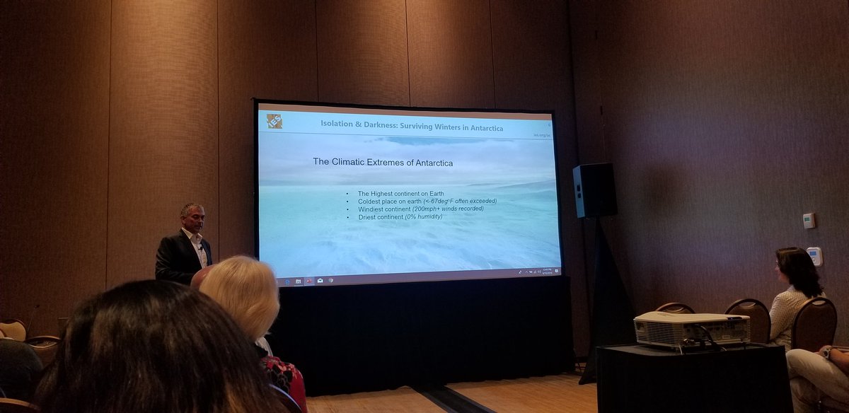 IESsask's tweet photo. Isolation and Darkness: Surviving Winters in Antarctica
#IESAC2019 #IESLightAffectEffect #theIES https://t.co/v51ReZiBR5