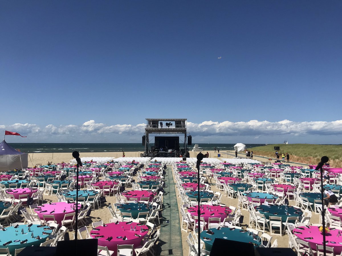 ACKHospital's tweet photo. Not a bad view from the stage for tonight’s @TheBostonPops on Nantucket concert at Jetties Beach!
#POPSonACK #nantucket https://t.co/2rgHThl9BW