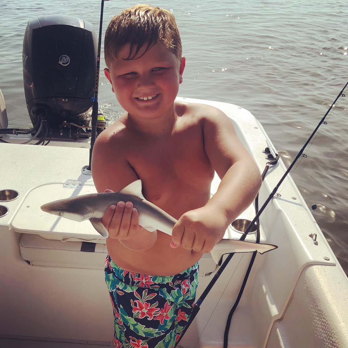 “This was the greatest morning of my life!” - Tanner Smith #sharkfishing #HHI