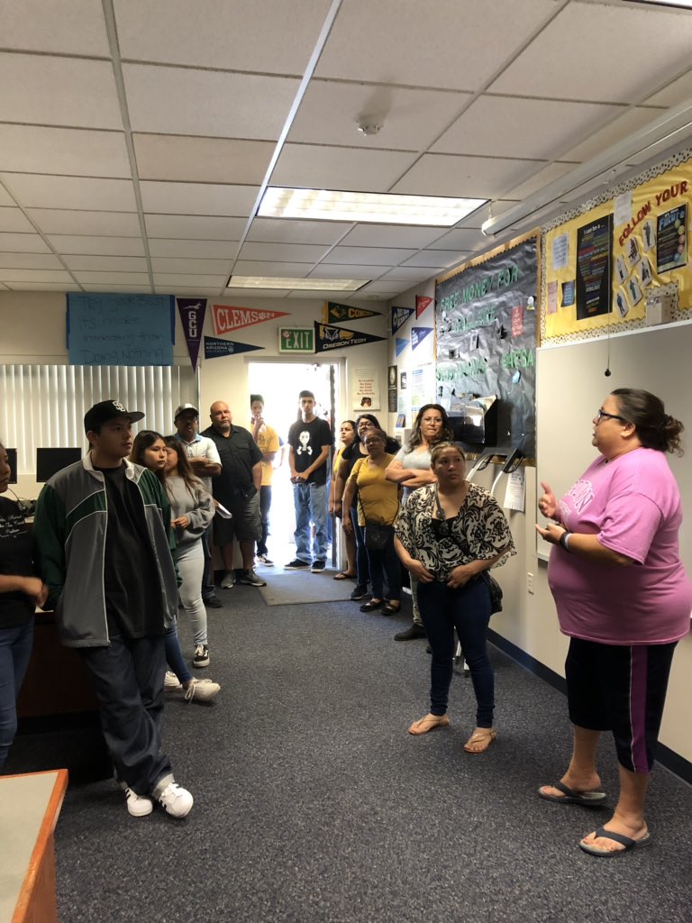 vhsgrizzlies's tweet photo. VHS Parent/Student Orientation and tour of our beautiful campus today! Welcome to the VHS Grizzly family and thank you for spending your Saturday morning with us! We can’t wait to get started August 14th! #community #EUHSDTeam @euhsd #EUHSDLearns #getexcited #MoreThanASchool https://t.co/3ndnEQ5PoA