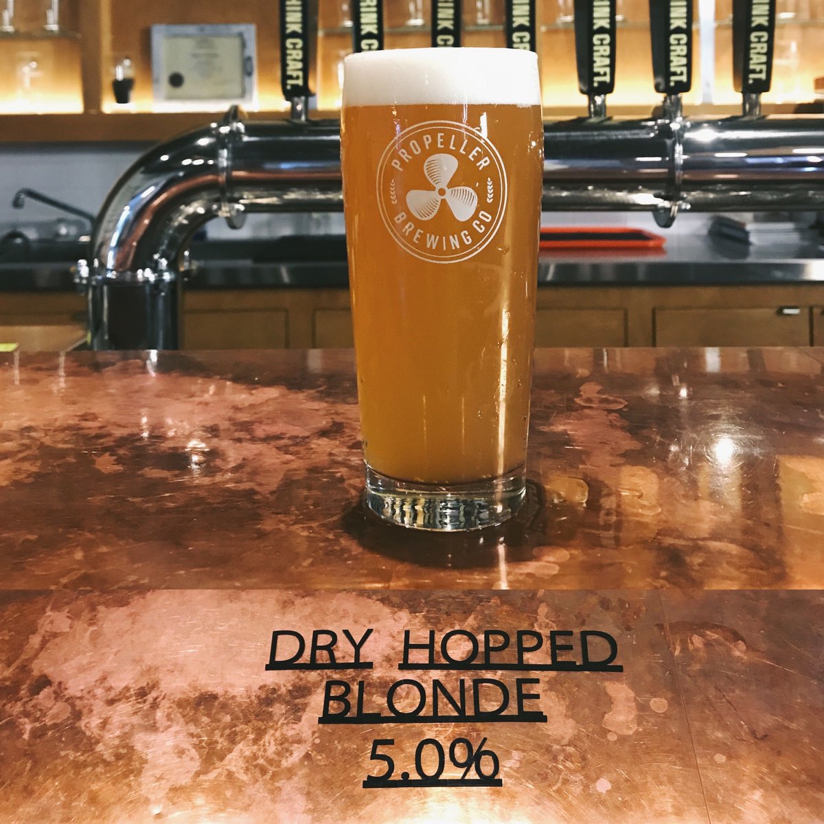ICYMI: Our collab with <a href="/LadyBeerLeague/">Ladies Beer League</a> is back for another round! Dry Hopped Blonde is lightly dry hopped for a crisp, drinkable, delicious brew. On tap now (while it lasts) for flights and pints.
