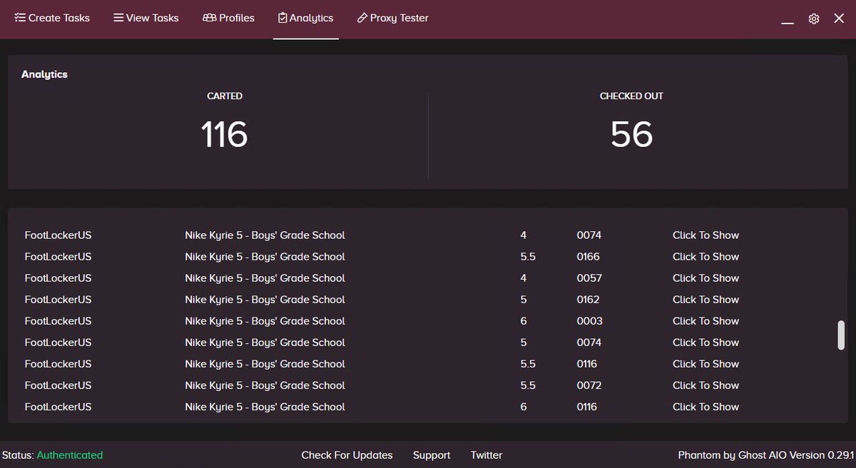 🥰🥰🥰
Bot：<a href="/Cybersole/">Cybersole</a> <a href="/GhostAIO/">Ghost</a> 
Group：<a href="/3519Aio/">3519AIO</a> <a href="/WxnxwG/">wXnXw_Group</a> <a href="/Pocktmon/">Gone...</a> <a href="/TheOilProxy/">The OilProxy</a> 
Proxy:@hypeproxiesio <a href="/TheOilProxy/">The OilProxy</a> <a href="/EasyProxyo/">Easy Proxies</a> <a href="/Clouds_supreme/">CloudsProxies</a> <a href="/SecureProxies/">Secure Proxies</a> 
Server <a href="/SneakerServer/">Sneaker Server</a> 
Tool <a href="/EasyConverto/">Easy Converto</a>