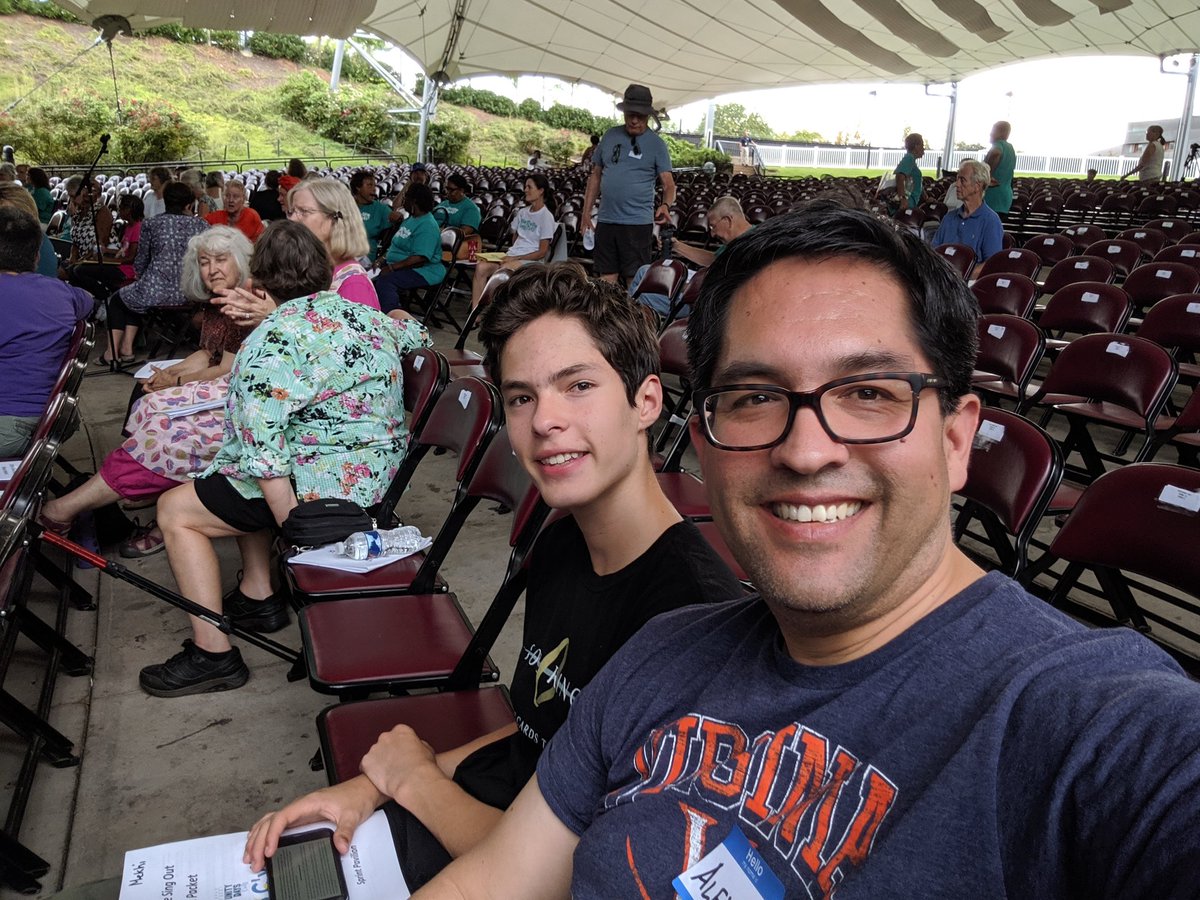 pres_hernandez's tweet photo. Hernandez family getting ready to sing at The C'Ville Sing Out. #UnityDaysCville https://t.co/RFO5xWryV9