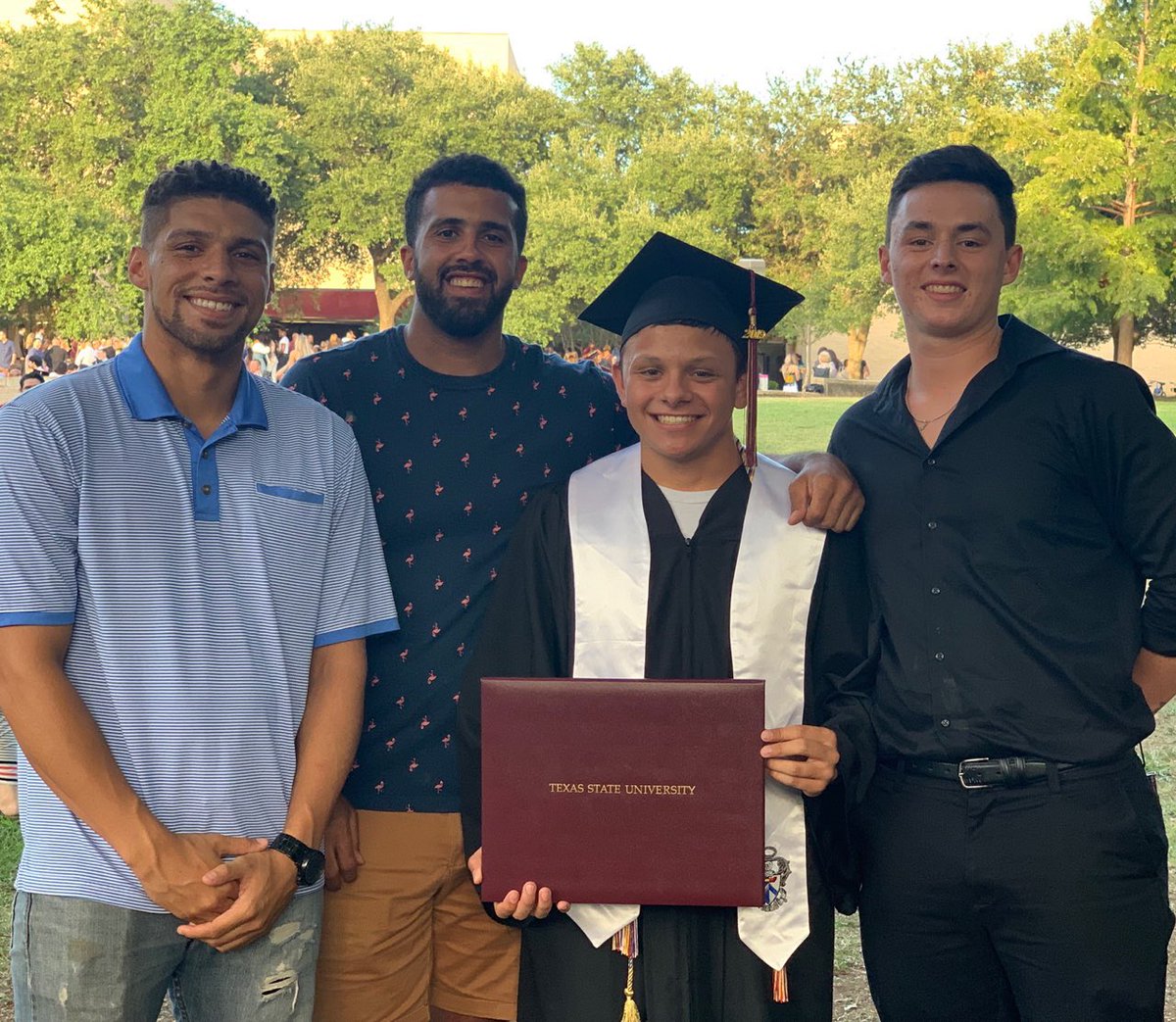 Congratulations to our brother <a href="/andrewcaterina/">Cat</a> for earning his B.B.A in Finance! Your future is bright. Thanks for everything you've done for Sig Tau, always Endeavor Forward.