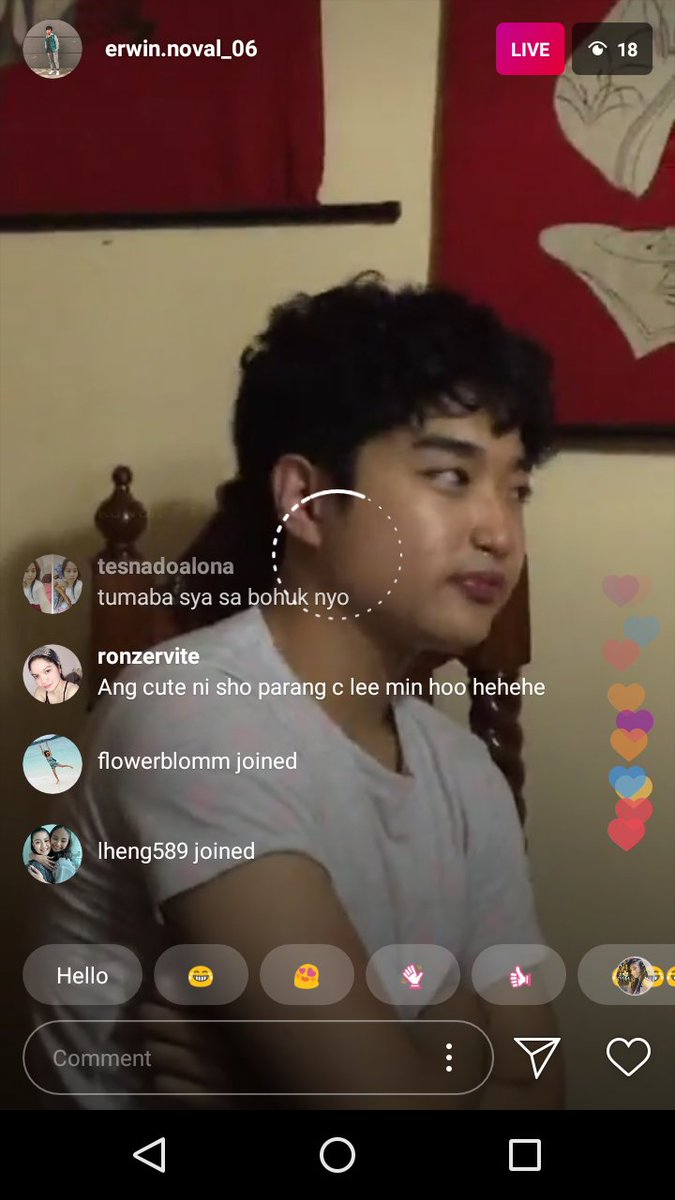 Whema1026's tweet photo. Iba talaga sila mag live haha 3:34 am, ig live ni bff erwin, hi kuya sho, kumusta naman ang kulot, parang bumata ka lalo jan, tas chubby cheeks pa, magsitulog na kau uiii.. Haha, gudluck po sa inyo ni mareng Yen.. 😊 https://t.co/veT9N5d6k7