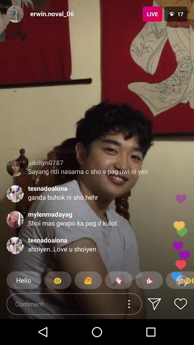 Whema1026's tweet photo. Iba talaga sila mag live haha 3:34 am, ig live ni bff erwin, hi kuya sho, kumusta naman ang kulot, parang bumata ka lalo jan, tas chubby cheeks pa, magsitulog na kau uiii.. Haha, gudluck po sa inyo ni mareng Yen.. 😊 https://t.co/veT9N5d6k7