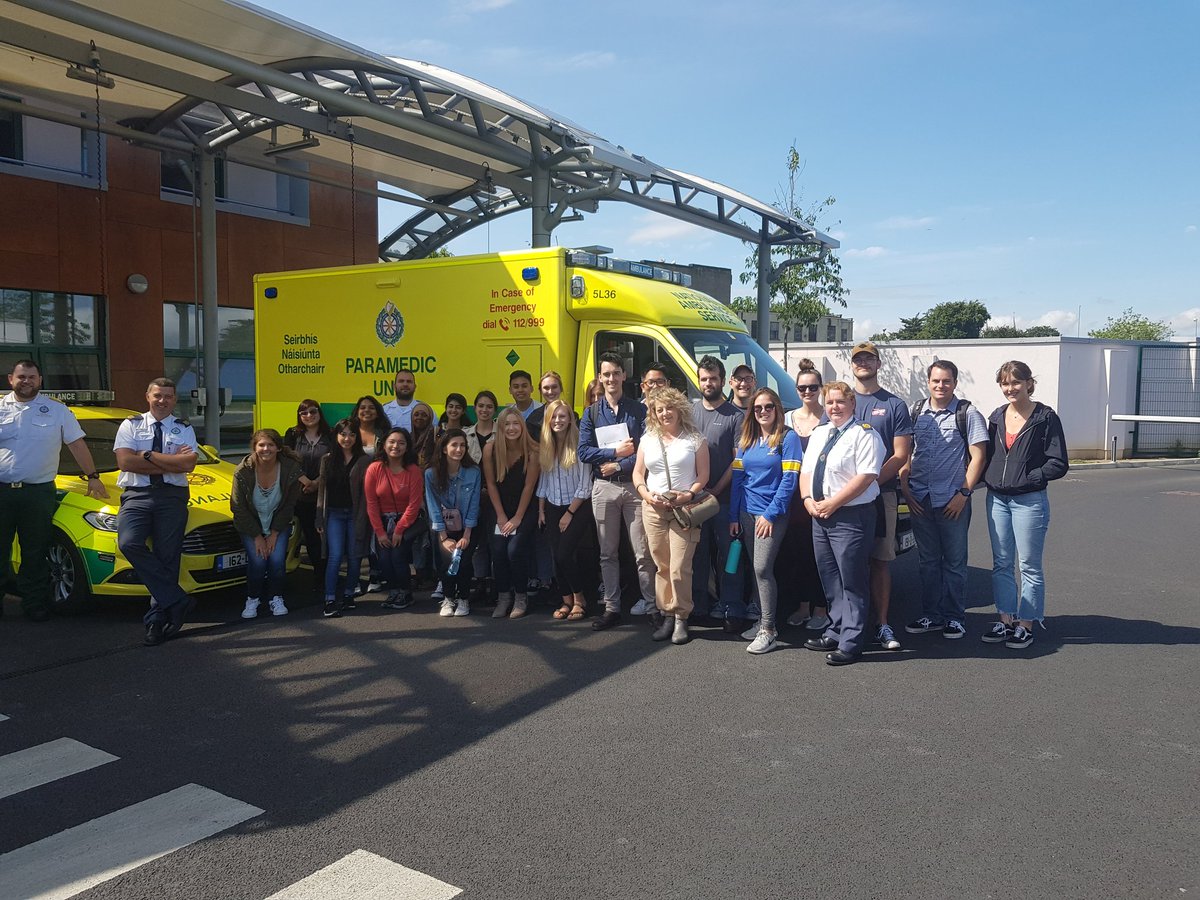 Another visiting group <a href="/AmbulanceDublin/">Dublin South Central Ambulance</a> International Studies Abroad Group from <a href="/SDSU/">San Diego State University</a> Nursing, Social Care &amp; Public Health backgrounds experiencing different healthcare systems &amp; irish culture <a href="/AmbulanceNAS/">National Ambulance Service 🇮🇪🚑</a> <a href="/Kate_Murray1/">kathrina murray</a> @NasDirector <a href="/WillieMerriman3/">Willie Merriman</a> <a href="/PeopleofHSE/">People of HSE</a> <a href="/paulreiddublin/">Paul Reid</a>