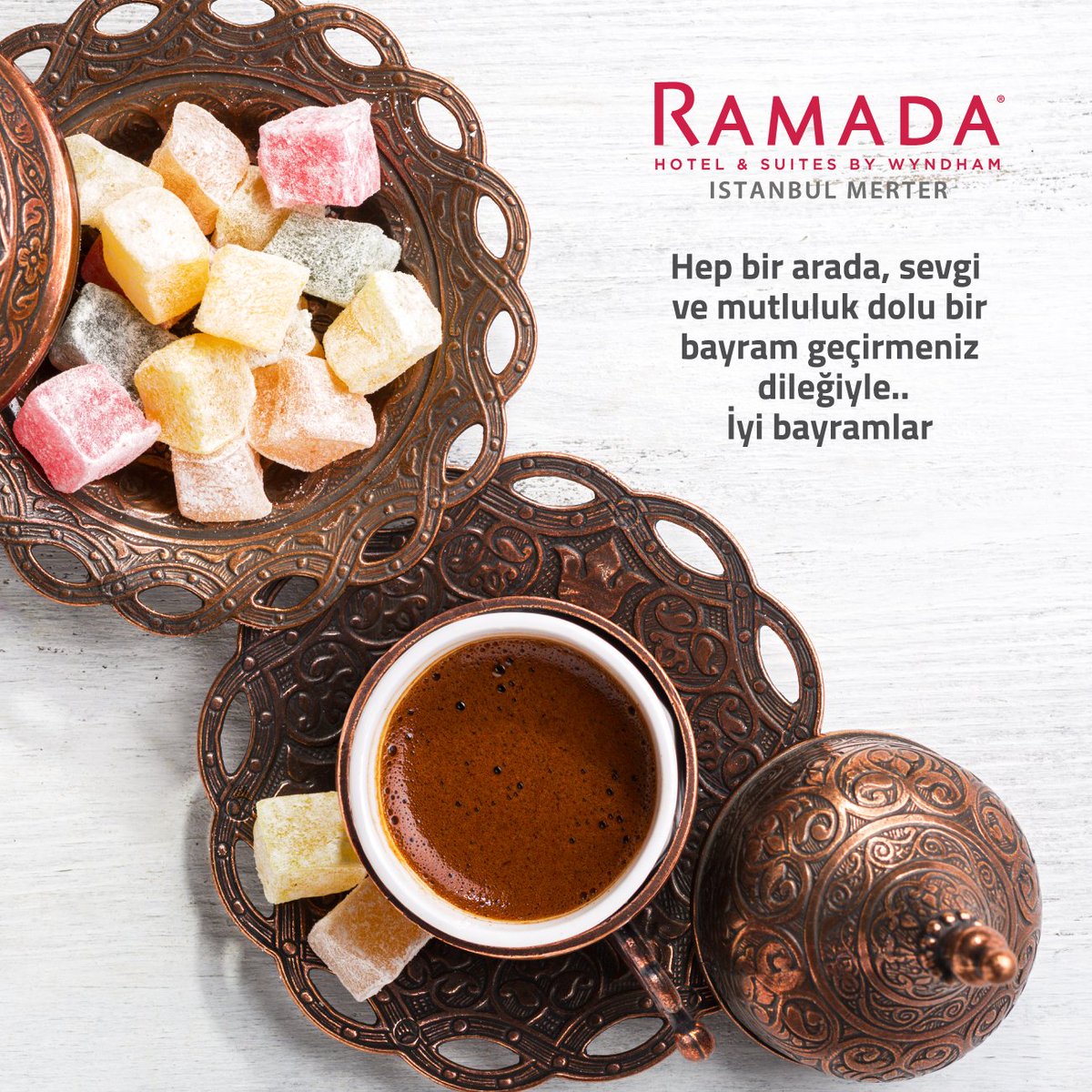 Ramada Hotel & Suites İstanbul Merter (@ramadamerter) on Twitter photo Kurban Bayramınız Mübarek Olsun..
Eid Mubarak.. Kurban Bayramınız Mübarek Olsun..
Eid Mubarak..
