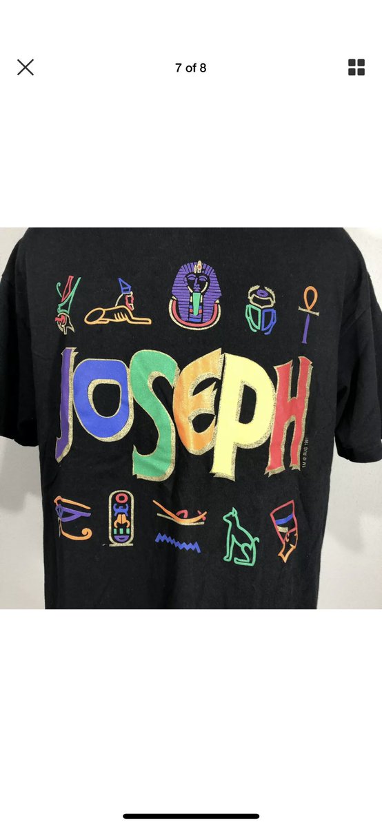 MANCTHEATRICAL's tweet photo. Who had this 1991 @JosephMusical T-Shirt ?! What’s the new 2019 mercy like ? Cannot wait to see the final performance in September. @jacyarrow @JDonOfficial @Sheridansmith1 #COLOUR #MUSICSL #THEATRE #AMAZING #DREAMCOAT @LondonPalladium https://t.co/8907TJhP7Z