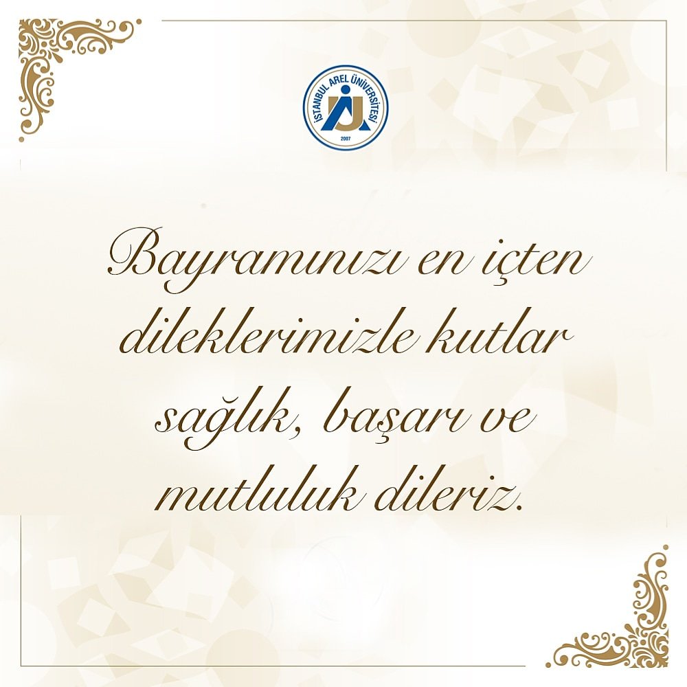 areledu's tweet photo. Sevdiklerinizle birlikte geçireceğiniz keyifli bayramlar dileriz...
#arelüniversitesi #areluniversity #bayram https://t.co/IEIFMPgAZi