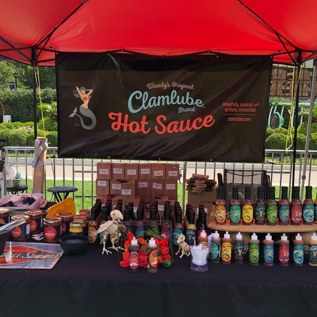 clamlube's tweet photo. Going strong at the Columbus Fiery Foods festival!  #clamlube #clamlubehotsauce #hotsauce #hotsauceoneverything #salsa #columbus #fieryfoods #fieryfoods2019 https://t.co/DlevqlUG4J