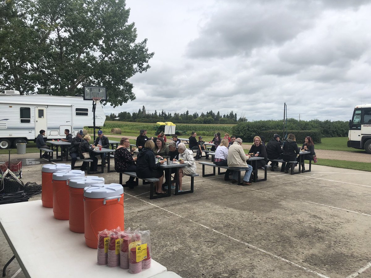 It was sure nice of Prairie Brewing Company to join us for lunch! Thank you to Bryan and Elaine McComish for hosting our Farm Tour at their beautiful farm for our lunch break! Taste of the Heartland Farm Tour 2019! <a href="/StettlerBOT/">StettlerBoardofTrade</a> <a href="/StettlerCounty/">County of Stettler</a> <a href="/PrairieBrewCo/">Prairie Brewing Co</a> <a href="/ExploreStettler/">Destination Stettler</a>