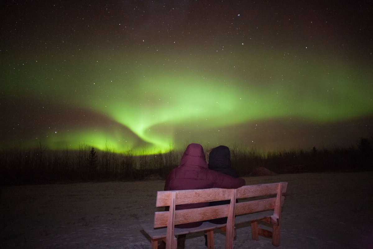 Picture perfect. #ExploreYukon #northernlights #auroraborealis