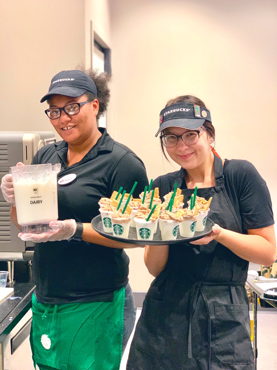 KamrudMaria's tweet photo. Happy #NationalSmoresDay from T-1312! ๐ซโ๏ธ Have we mentioned how much we LOVE our jobs here! Sโmores samples flew off the trays all day! Marshmallow creme frapp, mocha whipped cream accompanied by graham crackers! #loveourstore #myteamisthebest @lydiajtgt @CoffeyatTGT https://t.co/WH3J12dtBs