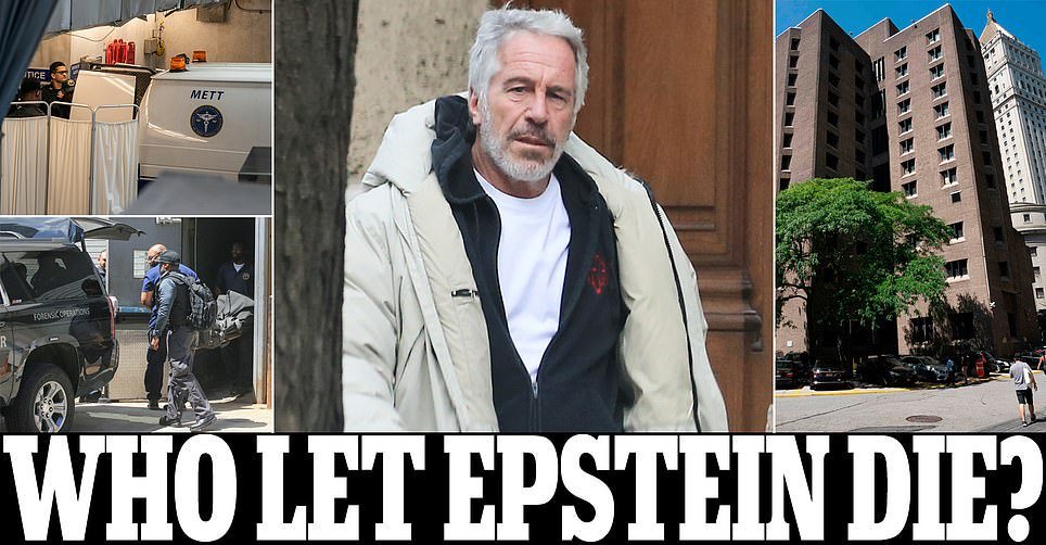 TonyDeJonker's tweet photo. Jeffrey #Epstein told guards someone tried to KILL HIM weeks before he hanged himself - as questions mount over why billionaire paedophile was taken off suicide watch just as sex slave lawsuit named powerful friends including Prince Andrew

https://t.co/VJtGkYQCwV https://t.co/oh74L5rdRY