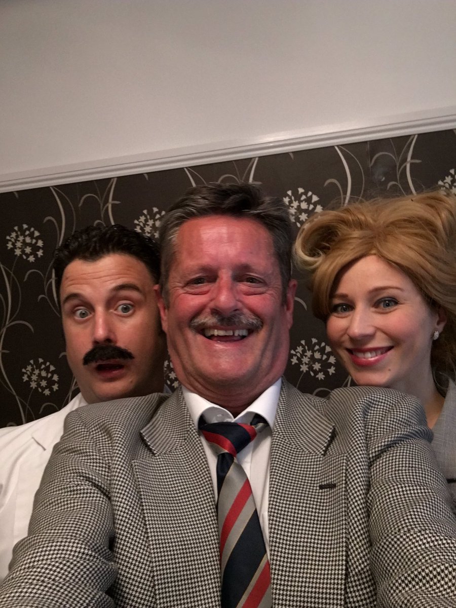 All ready for tonight’s show at The Gunn pub Pitsea. Bloody wonderful food and service. Marvellous Basil #fawltytowers #basil Fawlty #comedydinnershows