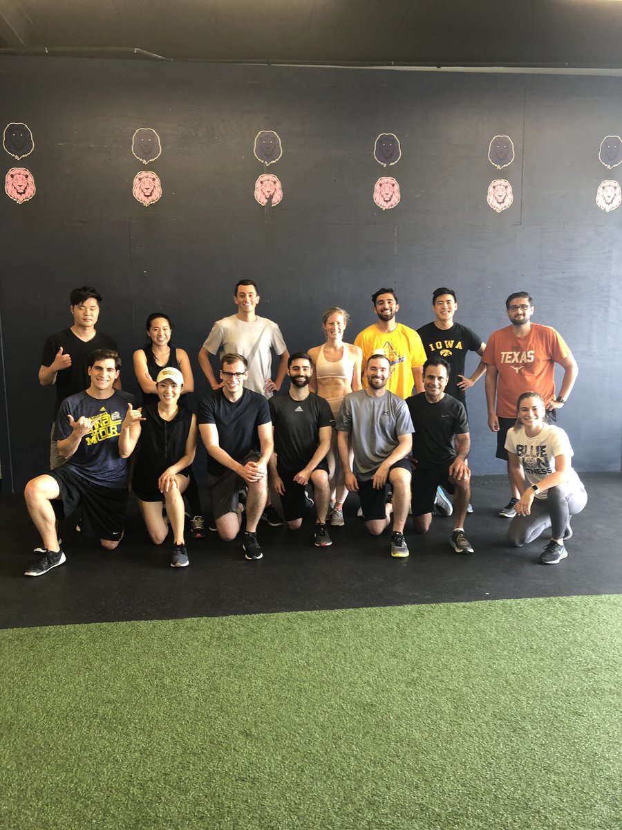 Great <a href="/UMichUrology/">Michigan Urology</a> resident and Sub-I workout class with <a href="/gpalapa2/">Ganesh Palapattu</a>!