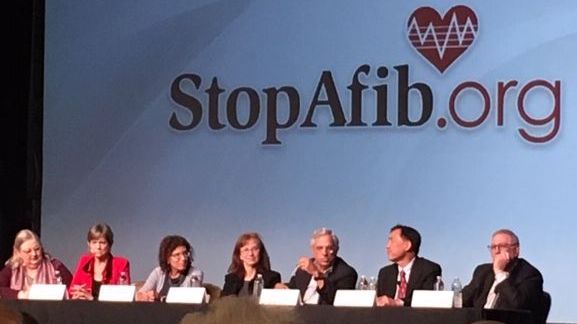 Philips_AMD's tweet photo. Here is a look at the panel discussion from this weekend's Get in Rhythm. Stay in Rhythm®. Patient Conference in Dallas. #stopafib19 #BioTelHeart #afib #atrialfibrillation https://t.co/wpVGCjfqv0