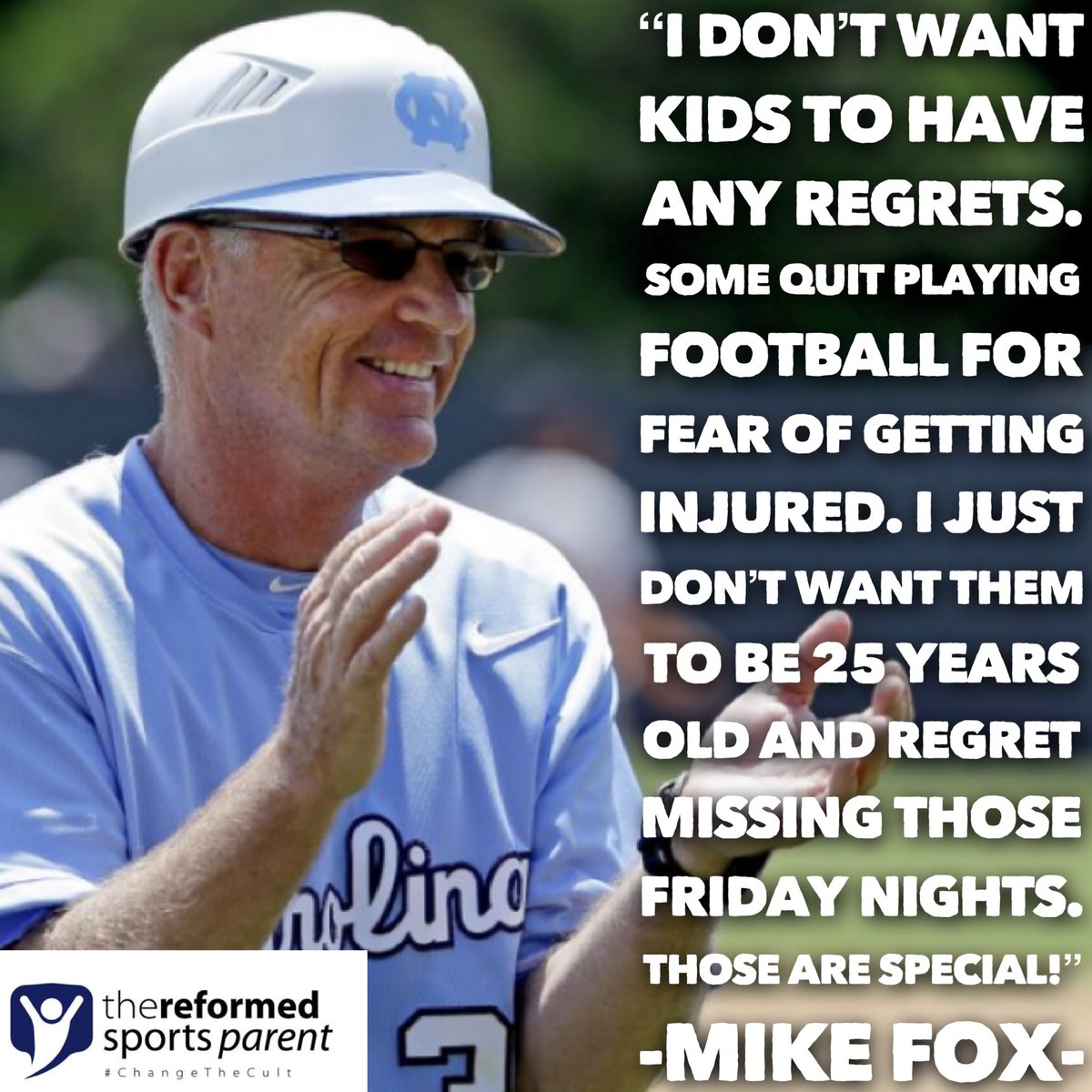 ReformedSptProj's tweet photo. ๐ฅ3rd๐ฅ#Quote from my #interview with #Legendary #UniversityOfNorthCarolina #Baseball #HeadCoach & one of the #winningest #coaches in #NCAA #history-
๐#MikeFoxโพ๏ธ @DiamondHeels @GoHeels
#TheReformedSportsParent
#ChangeTheCult
๐โโ๏ธ๐๐๐คผโโ๏ธ๐ฅ๐๐๐พโโ๏ธ๐ฅโพ๏ธ https://t.co/4zUaZdJRmw