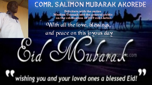 Kultimate2's tweet image. Imbibe the lessons of commitment, dedication and obedience has been practice by the prophet Ibrahim and Ismail. 
#Eid2019
#EidAlAdha