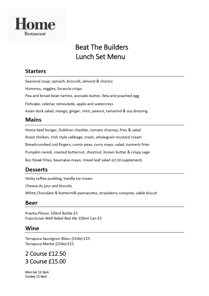 homepopup's tweet photo. Ou #BeatTheBuilders menus have been so popular this #Summer but are finishing at the end of #August Visit us and sample our award winning food showcased in these great affordable menus.
For evening bookings visit https://t.co/vxDHu0fnUS ish @VisitBelfast @Dishyouwerehere #Belfast https://t.co/7L5SkB7AbV