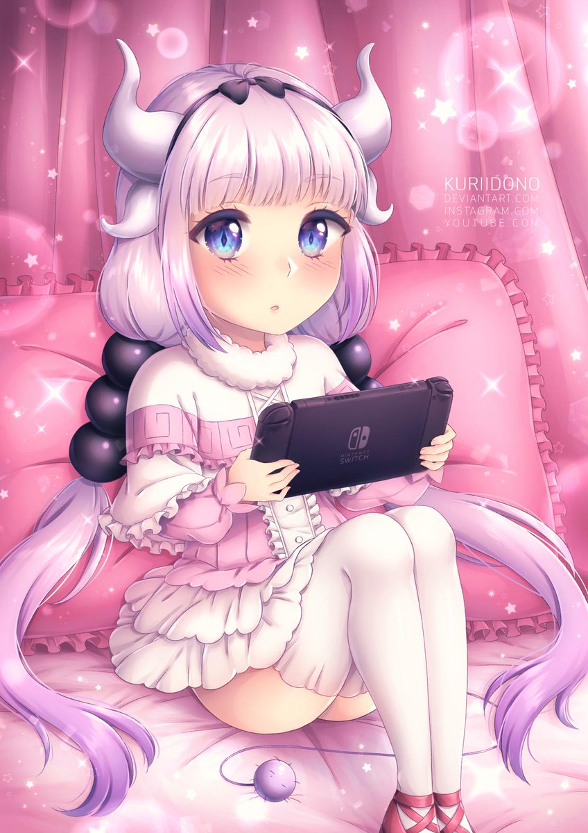 I wanted to draw Kanna playing on the switch!!It's been a long time si...