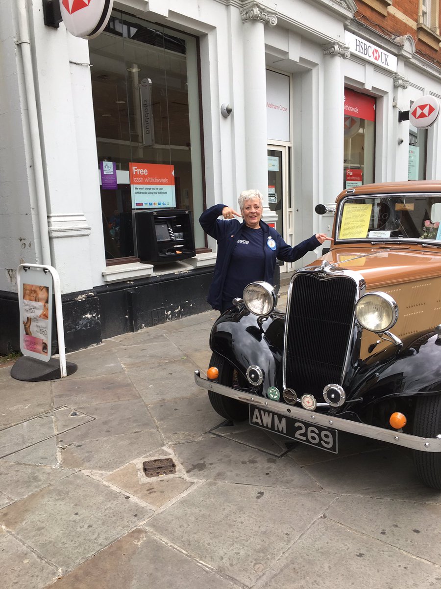 #tescococommunitychampions Lol@Lyn promoting #bagsofhelp <a href="/walthamCross/">ivor kellock</a> #ClassicVehicleDay #tesco #cheshunt #group42south
