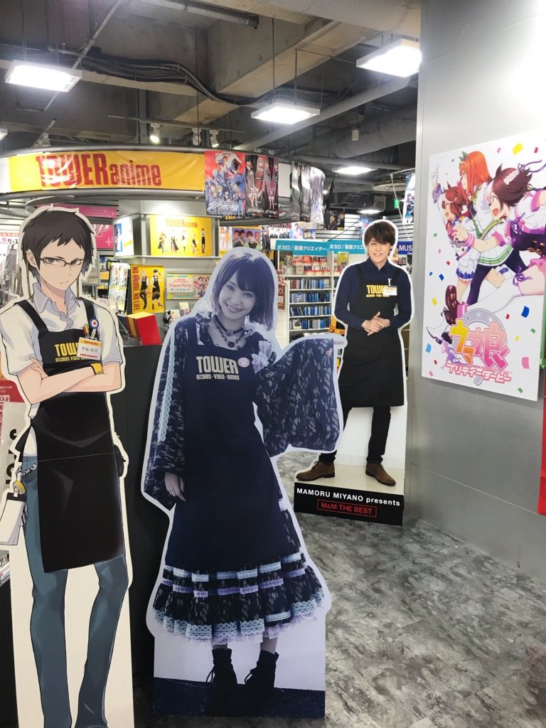 ট ইট র タワーレコード川崎店 通称 タワ崎 Toweranime川崎 タワーレコードのアニメ専門店 ショップイン ショップ Toweranime川崎 声優 アニソン歌手のオーディオ 映像作品を中心に ニコ動 歌い手関連作品 二次元アイドル 乙女系作品 ゲーム