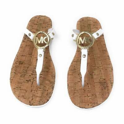 SandalsWomens's tweet photo. (eBay Advertisement) Michael Kors MK Logo Charm Jelly Cork Flip Flops Sandals White Size 10 NIB https://t.co/KfeSXYgKVl https://t.co/1jGxGLjFAP