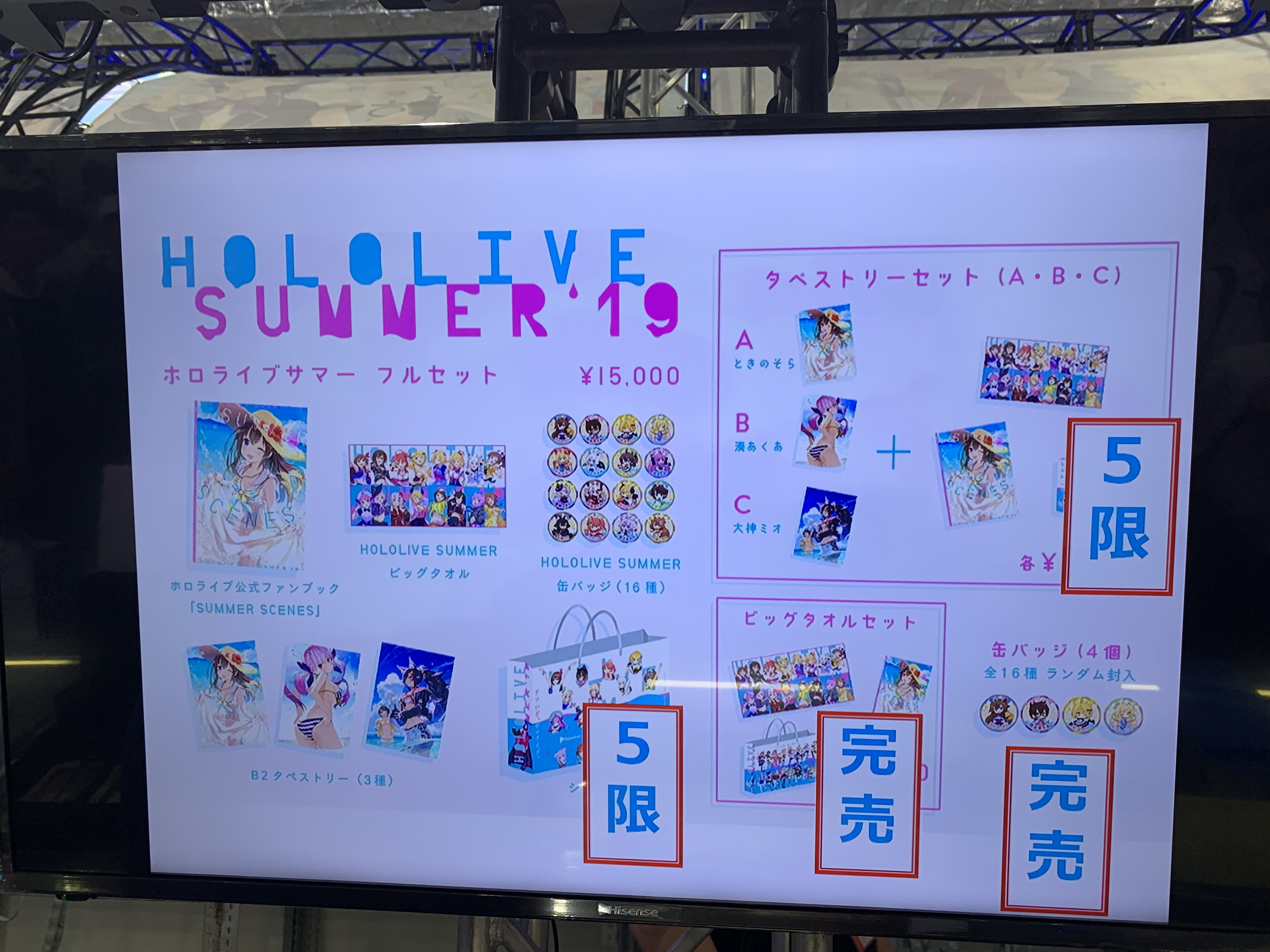 ホロライブ　ホロナツ　ビッグタオル　キャンペーン品 ホロライブ ホロナツ ビッグタオル キャンペーン品 公式