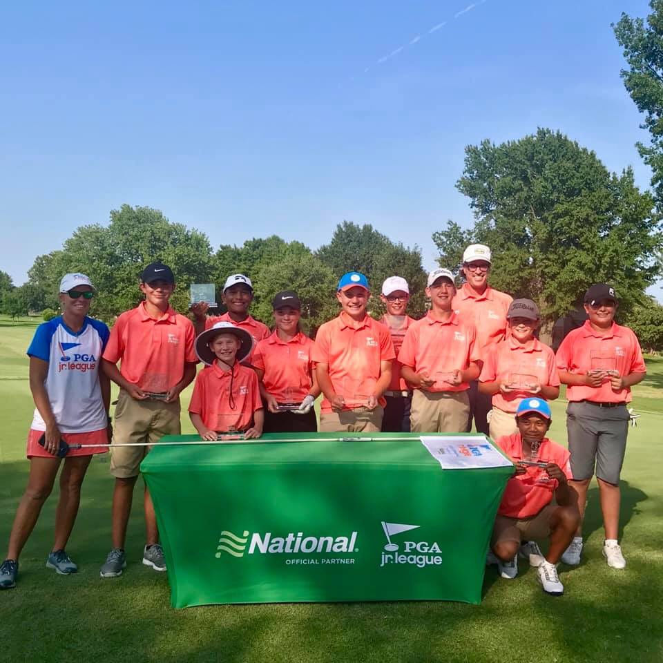 theCrestviewCC's tweet photo. Congratulations  to Eastern Oklahoma @PGAjrLeague team for advancing to regionals. Team Kansas, including Crestview PGA Jr League “All-Stars” Hudson Krueger and Margaret Ulrich fell in the first round to last years national championship qualifying team, Arkansas. #cccjrgolf https://t.co/SdO9iYVF14