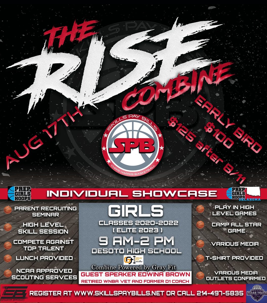 ChrisHarrisBB's tweet photo. We Would Like To Welcome Danielle Johnson (2020) Mesquite Horn Mesquite, Tx To The RISE Combine. Where The Best Of The Best Compete! #SkillsPayBills #TheRISE https://t.co/ETNMzw6Nuk