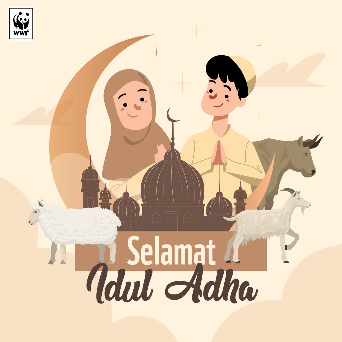 WWFID_CEO's tweet image. Selamat Hari Raya Idul Adha 1440 H. Semoga momen ini pererat rasa persaudaraan kita 😇

Di tengah suasana lebaran ini, kita jg perlu ingat &amp;amp;dukung pengorbanan rekan2 yg sdg berjuang padamkan kobaran api karhutla🙏

#IdulAdha #wwfid #Connect2Earth #NatureMatters #TogetherPossible