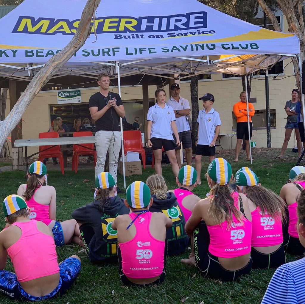 livelearnsurviv's tweet photo. Yesterday’s event at @dickybeachslsc on the Sunshine Coast! @lifeguardmaxi talked to the nippers, did a few mock rescues, races, Q&amp;A &amp; signed books.
Today we head to Canberra🥶 for Book Week! 
@leighmason26 
#maxithelifeguard #surflifesaving #lifeguard #watersafety #bewateraware https://t.co/RoyQU2agys