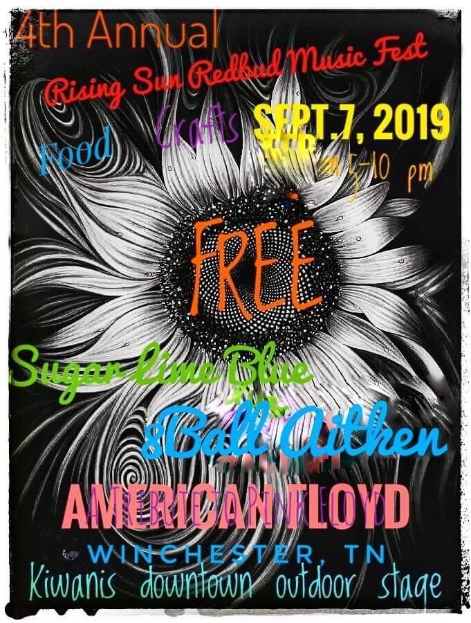 rising_sun_fest's tweet photo. Super excited to have @Sugarlimeblue #eightballaitken and one of the best @pinkfloyd tribute acts, #americanfloyd! Come join us September 7th! https://t.co/T7Kr9lmrAI